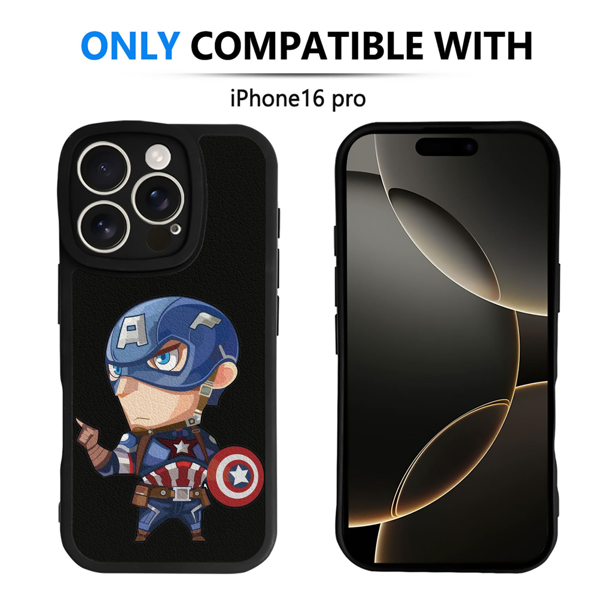 （画像用） アベンジャーズ The Avengers 【iPhone 16シリーズ対応】シリコンスマホケース（レザー調） 材質：シリコン